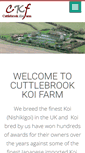 Mobile Screenshot of cuttlebrookkoifarm.co.uk